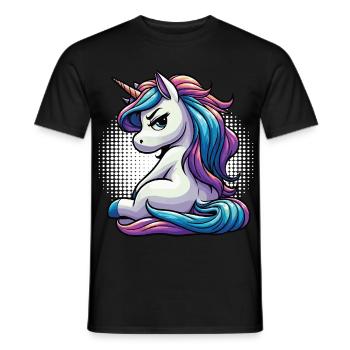 Licorne Licorne Fan Licorne Amoureux de la licorne - T-shirt homme - noir - Devant - AI Model Male 178 light (178cm)