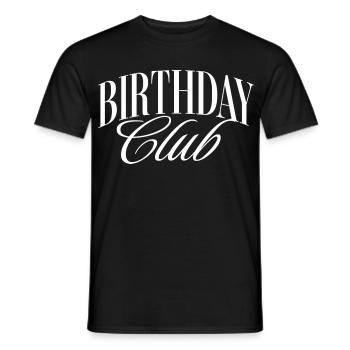 Anniversaire CLub - T-shirt homme - noir - Devant - AI Model Male 178 light (178cm)