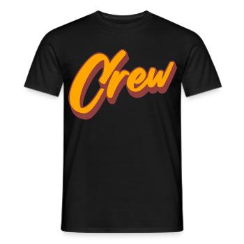 équipage - T-shirt homme - noir - Devant - AI Model Male 178 light (178cm)
