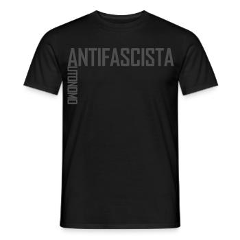 Autonomo Antifascista inkognito - Männer T-Shirt - Schwarz - Vorne - AI Model Male 178 light (178cm)