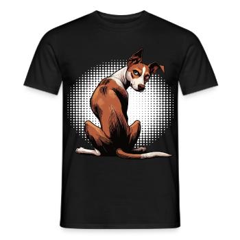 Podenco Podencos Amoureux de Podenco Podenco Propriétaires de Podenco - T-shirt homme - noir - Devant - AI Model Male 178 light (178cm)