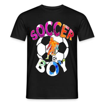 FUßBALL, GARÇON DE FOOTBALL - T-shirt homme - noir - Devant - AI Model Male 178 light (178cm)
