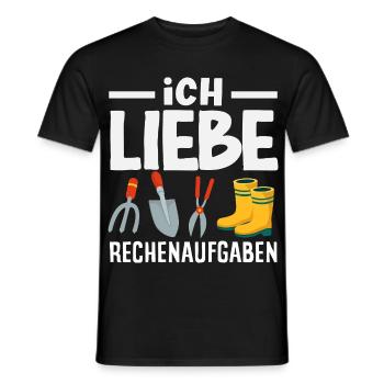 Ich Liebe Rechenaufgaben Garten - Männer T-Shirt - Schwarz - Vorne - AI Model Male 178 light (178cm)