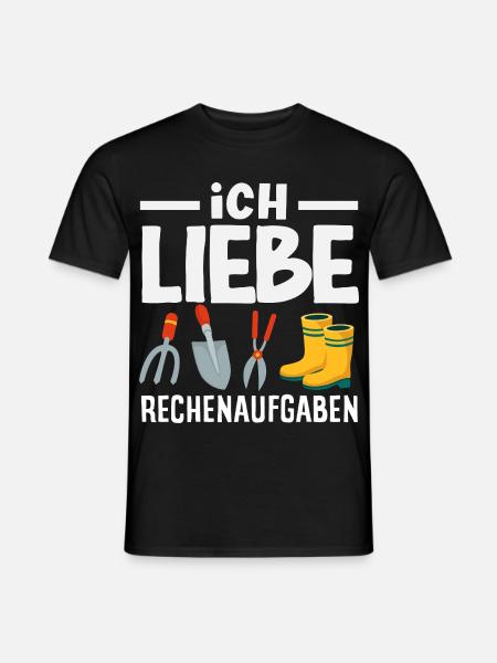 Ich Liebe Rechenaufgaben Garten - Männer T-Shirt - Schwarz