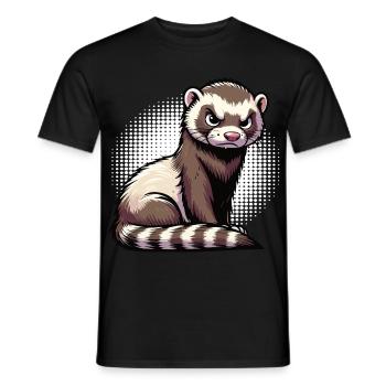 Frettchen Frettchenhalter Frettchenbesitzer - Männer T-Shirt - Schwarz - Vorne - AI Model Male 178 light (178cm)