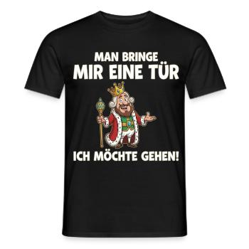 Königliche Türbitte Geh Jetzt - Männer T-Shirt - Schwarz - Vorne - AI Model Male 178 light (178cm)