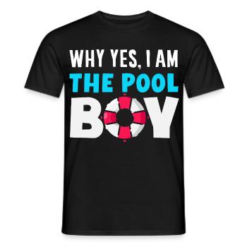 Lustige Schwimmer Sprüche & Schwimmverein Design - Männer T-Shirt - Schwarz - Vorne - AI Model Male 178 light (178cm)