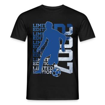 LIMITED EDITION 2007 FUßBALL 19. GEBURTSTAG - Männer T-Shirt - Schwarz - Vorne - AI Model Male 178 light (178cm)