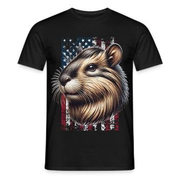 Agouti US Aguti - Men's T-Shirt - black - Front - AI Model Male 178 light (178cm)