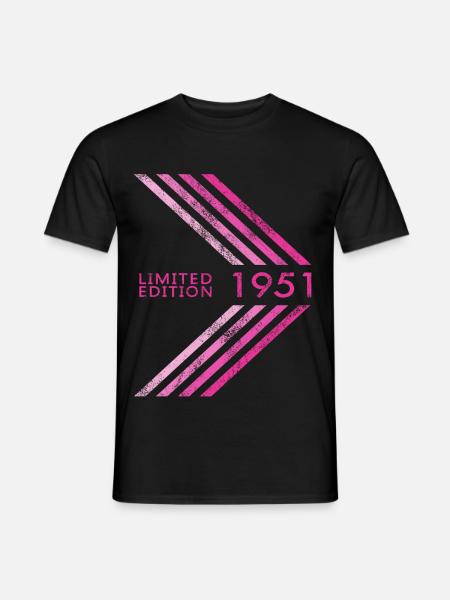 Édition limitée 1951 Femmes d’anniversaire - T-shirt homme - noir