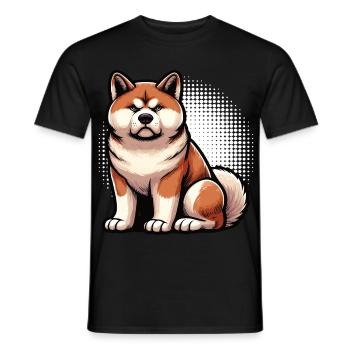 Akita Akita propriétaire Akitas Akita amoureux Akitafan - T-shirt homme - noir - Devant - AI Model Male 178 light (178cm)