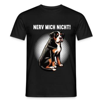 Nerv Mich Nicht Appenzeller Sennenhund Sennenhunde - Männer T-Shirt - Schwarz - Vorne - AI Model Male 178 light (178cm)