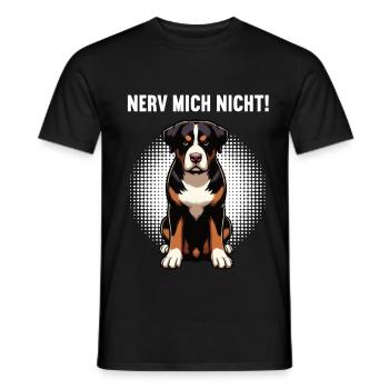 Nerv Mich Nicht Appenzeller Sennenhund Sennenhunde - Männer T-Shirt - Schwarz - Vorne - AI Model Male 178 light (178cm)