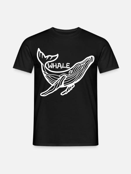 Le géant des océans (blanc) - T-shirt homme - noir