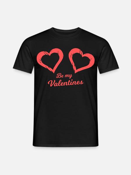 Be my Valentines Heart Brush - Men's T-Shirt - black
