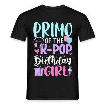 Premier de The K-Pop Birthday Girl - T-shirt homme - noir - Devant - AI Model Male 178 light (178cm)
