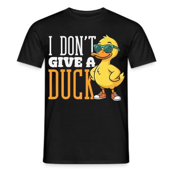 Motifs drôles de canards Citons amoureux de canards - T-shirt homme - noir - Devant - AI Model Male 178 light (178cm)