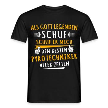 Pyrotechniker - Männer T-Shirt - Schwarz - Vorne - AI Model Male 178 light (178cm)