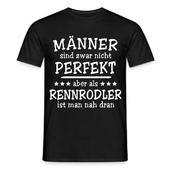 Rennrodler Männer - Männer T-Shirt - Schwarz - Vorne - AI Model Male 178 light (178cm)