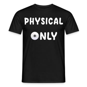 pas de disque, pas d’achat - T-shirt homme - noir - Devant - AI Model Male 178 light (178cm)
