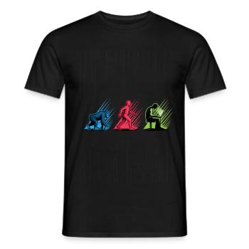 Programmers – Coding Developers & Computer Scientists - Men's T-Shirt - black - Front - AI Model Male 178 light (178cm)