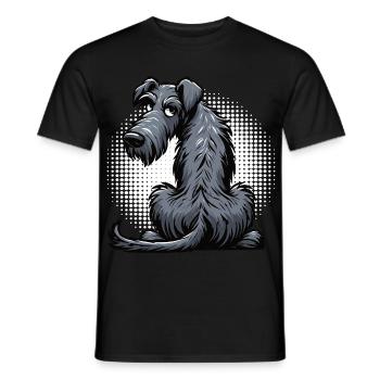 Irish Wolfhound Wolfhound Wolfhound Owner Wolfhound Fan - Men's T-Shirt - black - Front - AI Model Male 178 light (178cm)