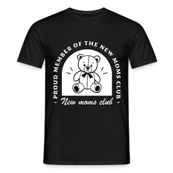 Club des nouvelles mamans - T-shirt homme - noir - Devant - AI Model Male 178 light (178cm)