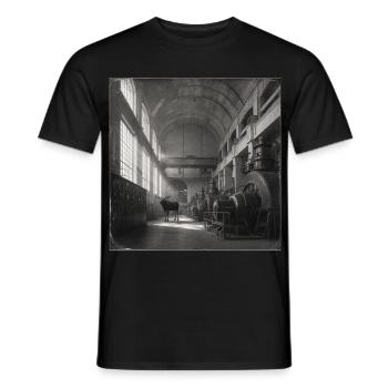 Lost Place Moose Art noir & blanc Crime animalier - T-shirt homme - noir - Devant - AI Model Male 178 light (178cm)