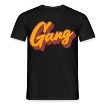 Gang - Männer T-Shirt - Schwarz - Vorne - AI Model Male 178 light (178cm)
