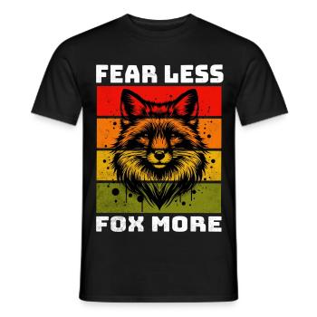 Fox Red Fox Fox - Men's T-Shirt - black - Front - AI Model Male 178 light (178cm)