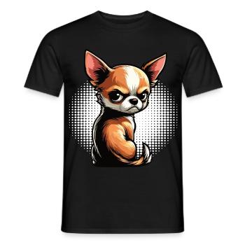 Chihuahua Chihuahua Propriétaire Chihuahuafan Chi Chis - T-shirt homme - noir - Devant - AI Model Male 178 light (178cm)
