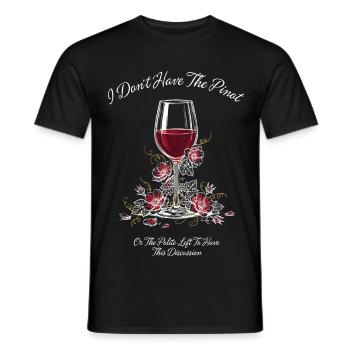 Je n’ai pas le Pinot - T-shirt homme - noir - Devant - AI Model Male 178 light (178cm)