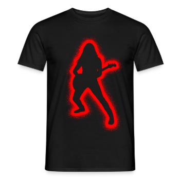 Guitariste Enfants Hommes Garçons Guitare - T-shirt homme - noir - Devant - AI Model Male 178 light (178cm)