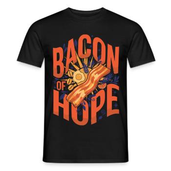 Breakfast Bacon Of Hope Brunch Café Drôle - T-shirt homme - noir - Devant - AI Model Male 178 light (178cm)