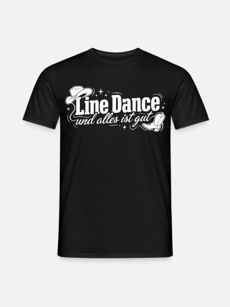 Line Dance: Alles ist gut - Männer T-Shirt - Schwarz