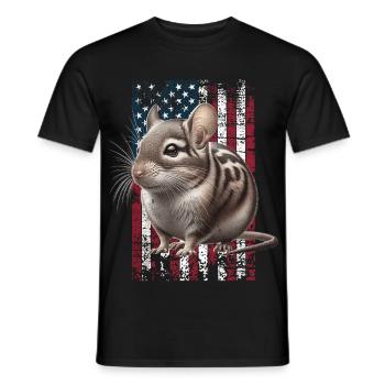 Degu US Degu - Men's T-Shirt - black - Front - AI Model Male 178 light (178cm)