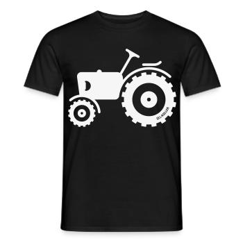 Trecker / Traktor / Schlepper / Zugmaschine (W) - Männer T-Shirt - Schwarz - Vorne - AI Model Male 178 light (178cm)