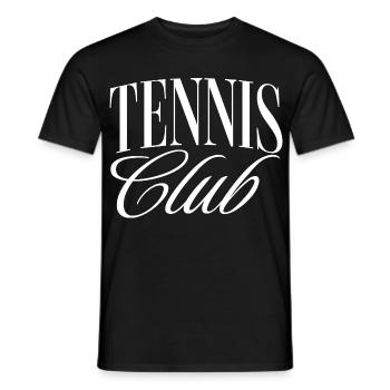 Tennis Club - Männer T-Shirt - Schwarz - Vorne - AI Model Male 178 light (178cm)