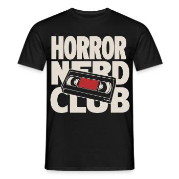 Club de nerds d’horreur VHS - T-shirt homme - noir - Devant - AI Model Male 178 light (178cm)