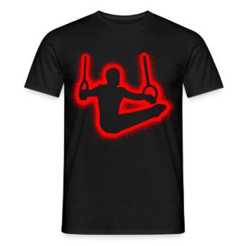Gymnastique Gymnastique Ring Gymnastique Rings Gymnastique Enfants - T-shirt homme - noir - Devant - AI Model Male 178 light (178cm)