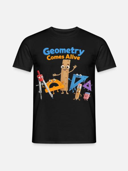 Geometry brought to life - Men's T-Shirt - black