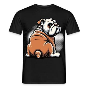 Bouledogue anglais Bully Bully Propriétaire Bullyfan - T-shirt homme - noir - Devant - AI Model Male 178 light (178cm)