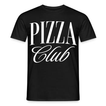 Pizza Club - T-shirt homme - noir - Devant - AI Model Male 178 light (178cm)