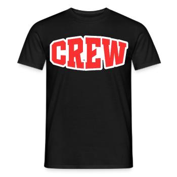 équipage - T-shirt homme - noir - Devant - AI Model Male 178 light (178cm)