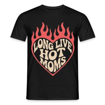 Long Live Hot Moms - Männer T-Shirt - Schwarz - Vorne - AI Model Male 178 light (178cm)