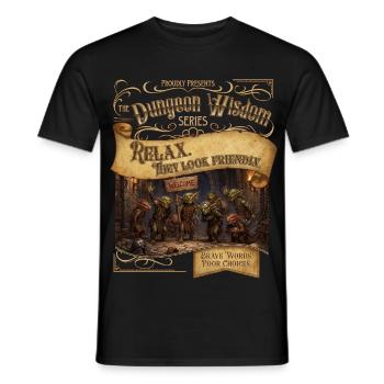 Ils ont l’air amicaux - T-shirt homme - noir - Devant - AI Model Male 178 light (178cm)