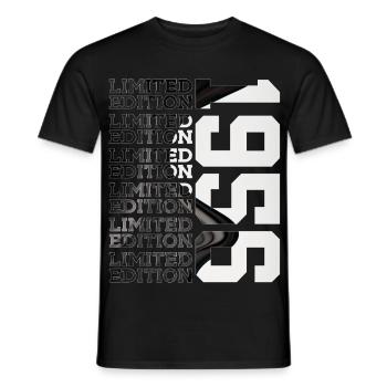 70 YEARS OLD LIMITED EDITION 1956 70TH BIRTHDAY - Men's T-Shirt - black - Front - AI Model Male 178 light (178cm)