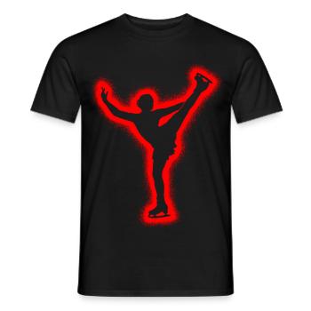 Eislaufen Eiskunstläuferin Mädchen Eiskunstlauf - Männer T-Shirt - Schwarz - Vorne - AI Model Male 178 light (178cm)