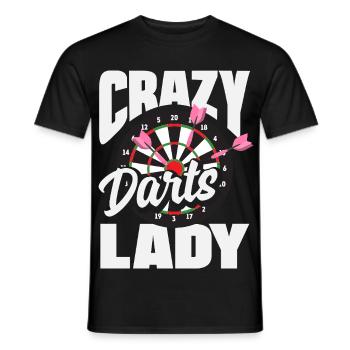 Funny Darts Sayings Darts Gifts - Men's T-Shirt - black - Front - AI Model Male 178 light (178cm)