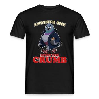 Ein weiterer Beißer auf den Krümel Lustiger Taubengangster - Männer T-Shirt - Schwarz - Vorne - AI Model Male 178 light (178cm)
